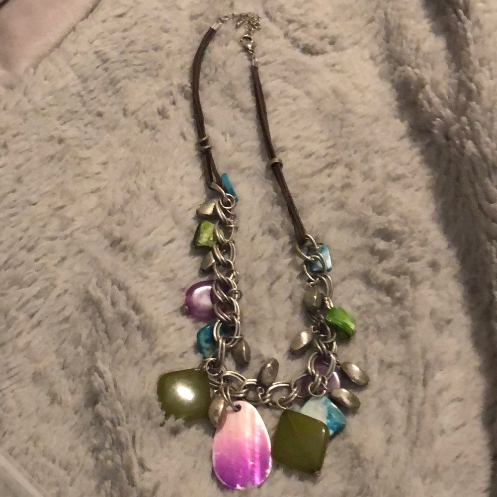 Fun multi color charm necklace